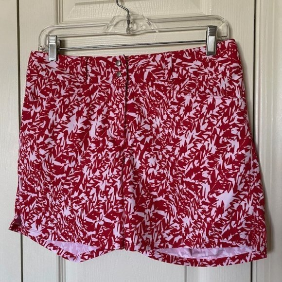 adidas Pants - Adidas Anna‎ Nordqvist Golf Shorts Women's Size 6 Red & White Floral Print